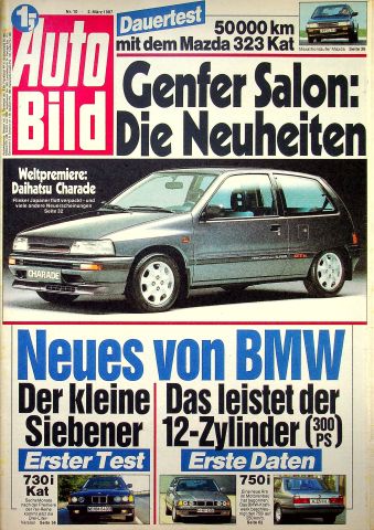Deckblatt Auto Bild (10/1987)